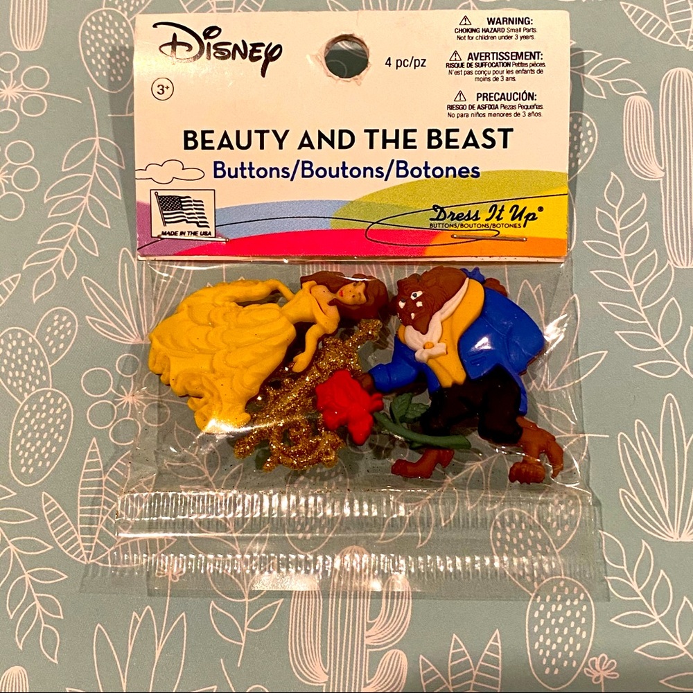 2 for $30 Beauty And The Beast Buttons